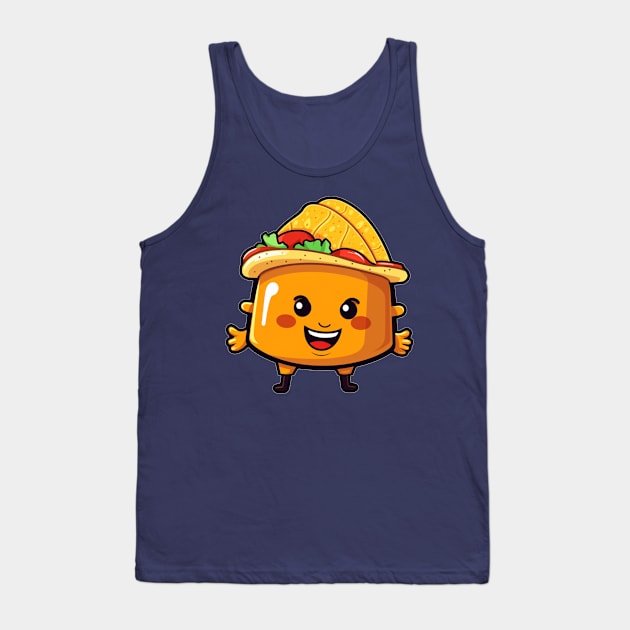 kawaii Taco cehees T-Shirt cute potatofood funny Tank Top by nonagobich